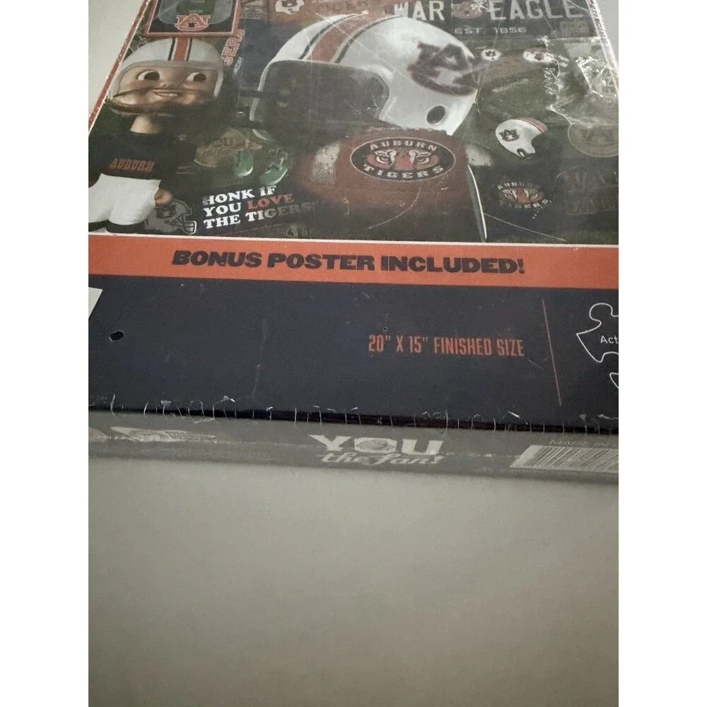 Auburn Tigers 500 Piece Puzzle YouTheFan Retro Series NCAA Football Gift 20*15in